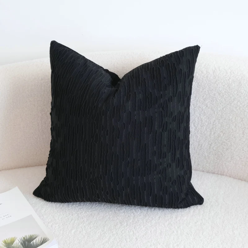 Macrame Cushion Cover with Hand-Knotted Fringe Edge Stornfield