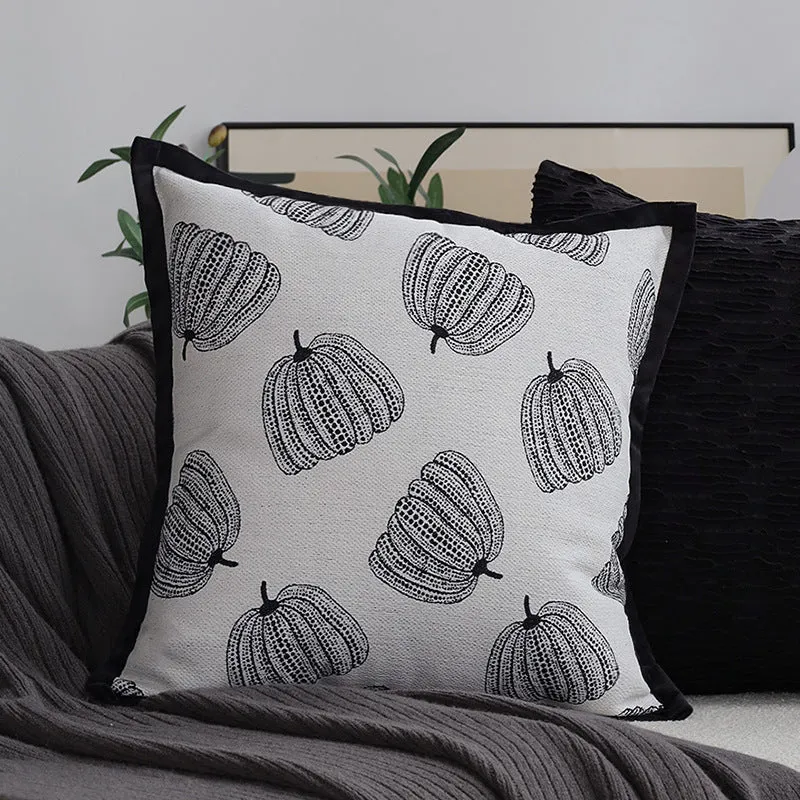 Macrame Cushion Cover with Hand-Knotted Fringe Edge Stornfield