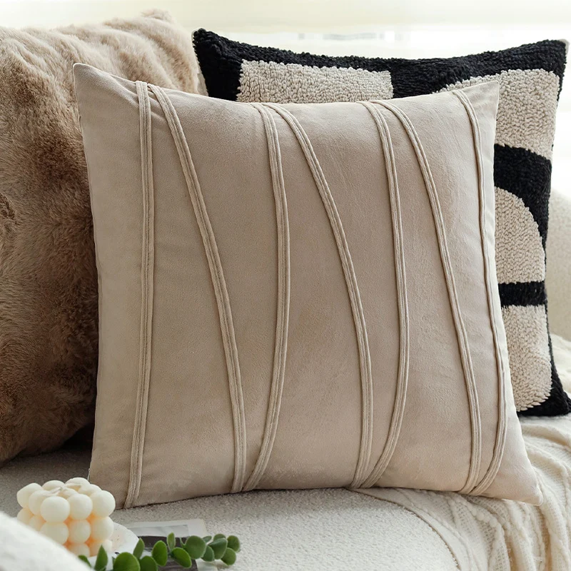 Luxurious faux fur pillowcase rectangular particularly soft Stornfield