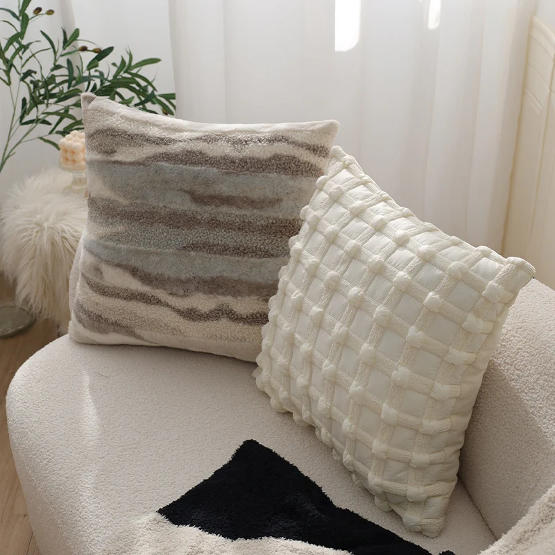 Cuddle cushion in teddy fur style Stornfield