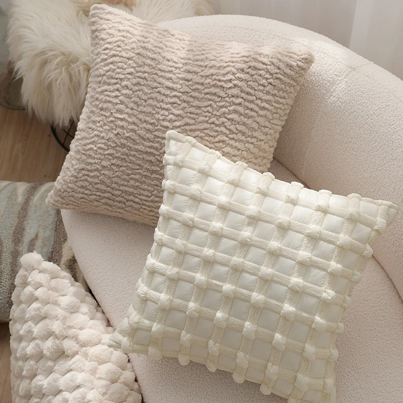 Cuddle cushion in teddy fur style Stornfield