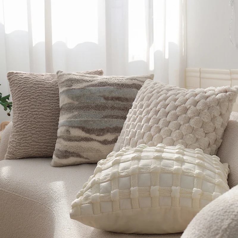 Cuddle cushion in teddy fur style Stornfield