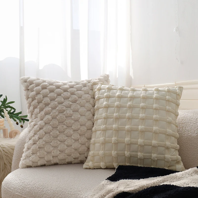 Cuddle cushion in teddy fur style Stornfield