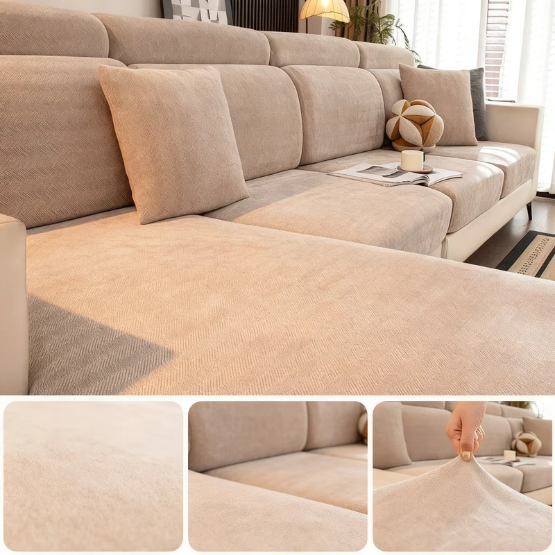 Sofaüberzug aus Chenille, universal passend
