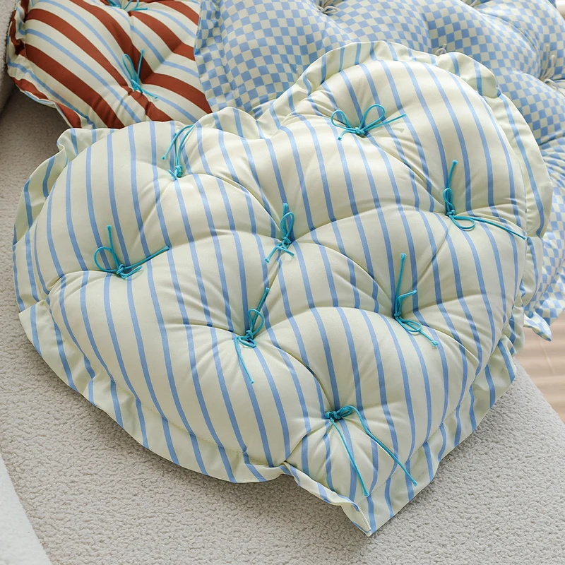 Heart-shaped padded floor cushion Stornfield