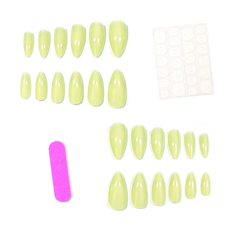 Luxurious Almond-Shaped Press-On Nail Enhancements Stornfield
