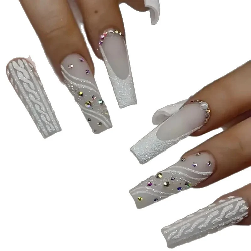 Luxurious 3D Glitter Nail Enhancements Stornfield
