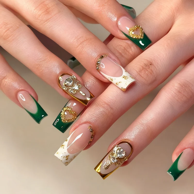 Luxurious 3D Glitter Nail Enhancements Stornfield