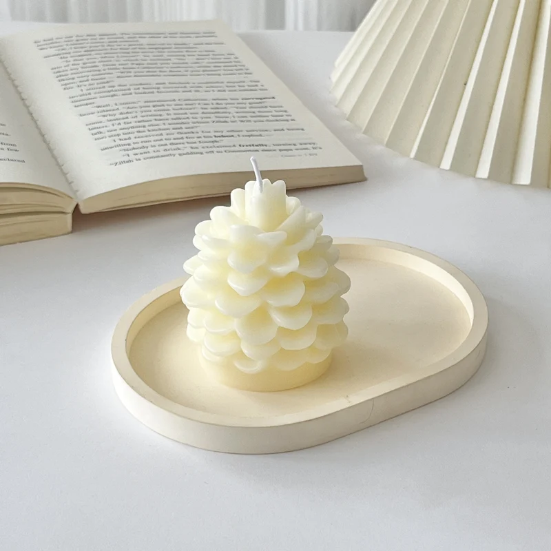 Schichtige Bubble Weihnachtsbaum Skulptur Kerze mit Stern Spitze
