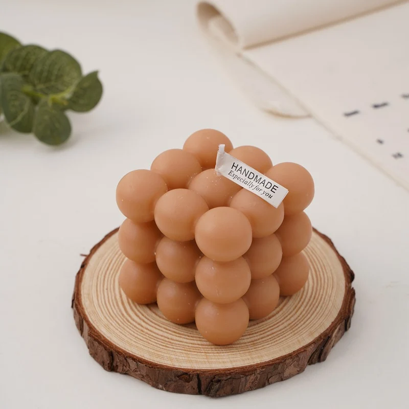 Handgefertigte Kugel-Cluster Würfeln Sojawachs Kerzenmittelpunkt