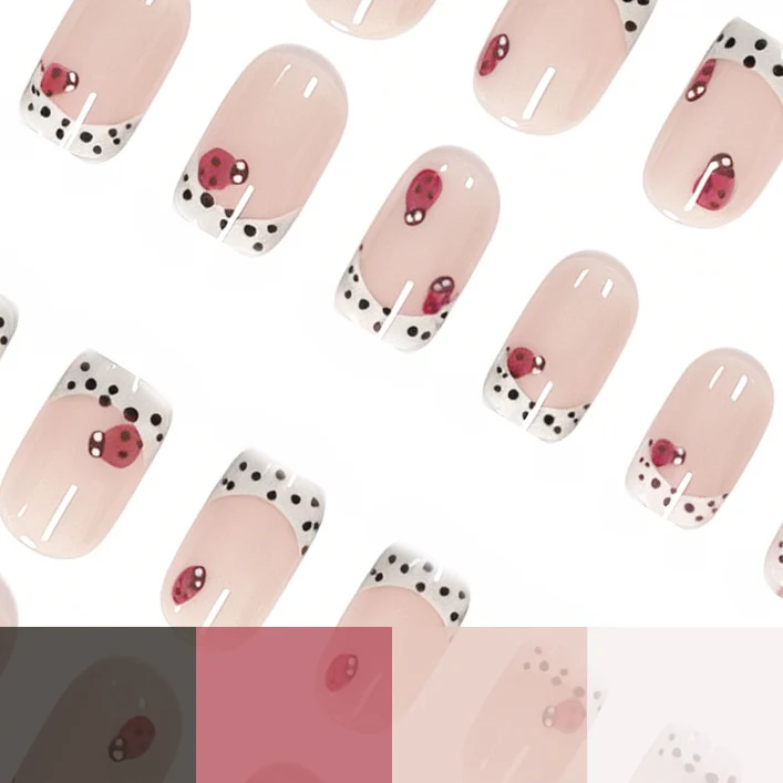 Ladybug-Themed Nail Art Enhancements Stornfield