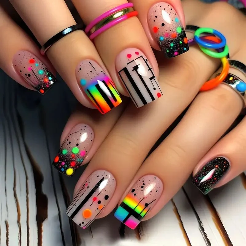Iridescent Acrylic Nail Enhancements Stornfield