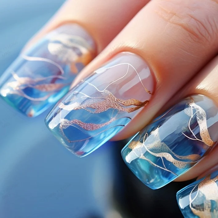 Iridescent Acrylic Nail Enhancements Stornfield