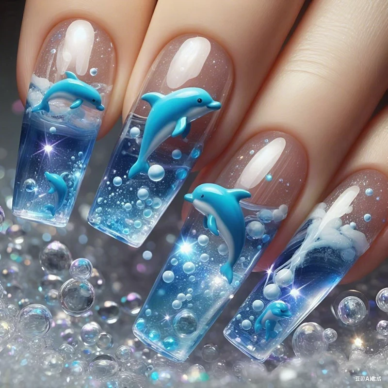 Iridescent Acrylic Nail Enhancements Stornfield