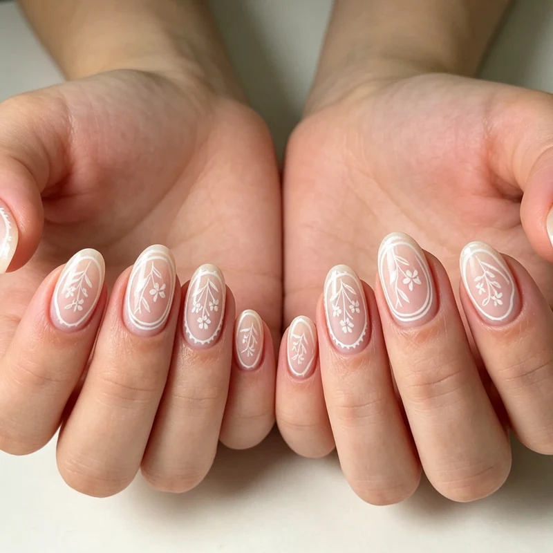 Intricate Floral Nail Art Stornfield