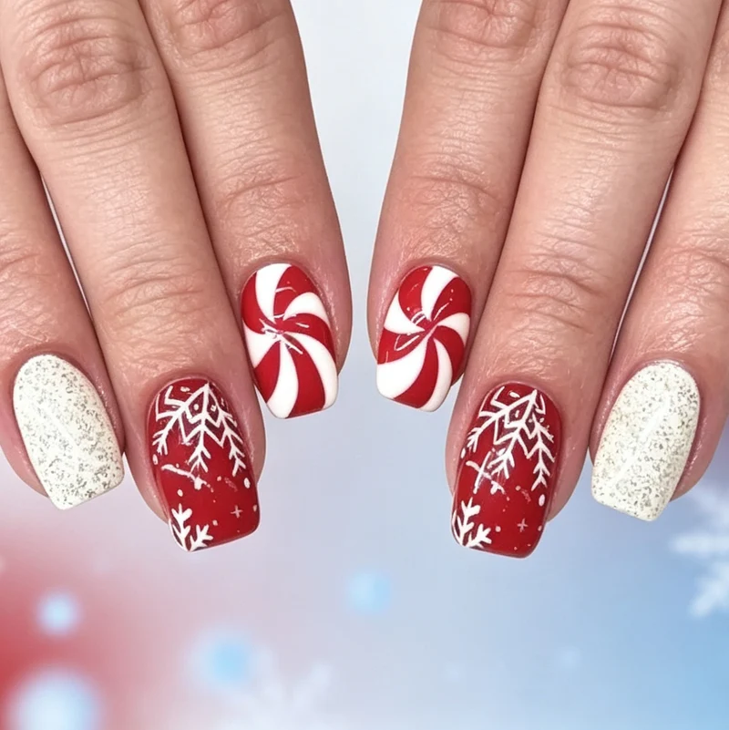 Holiday-Themed Nail Art Design Stornfield