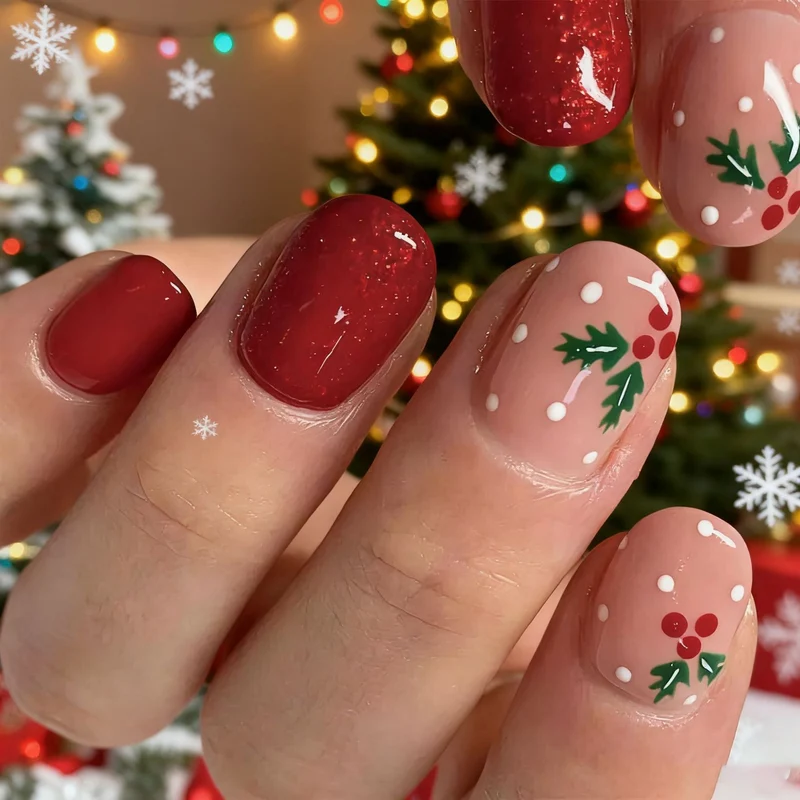 Holiday-Themed Nail Art Stornfield