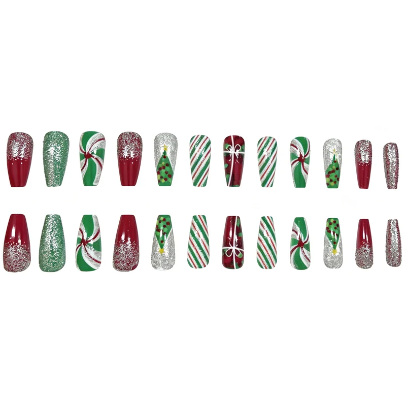 Holiday-Themed Decorative Nail Art Extensions Stornfield