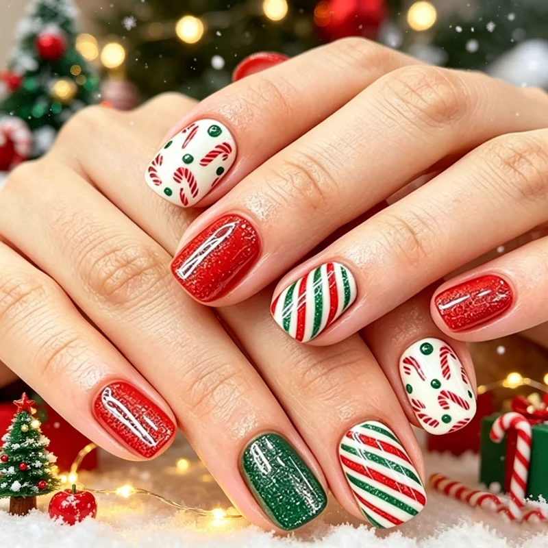 Holiday-Themed Creative Nail Art Set Stornfield