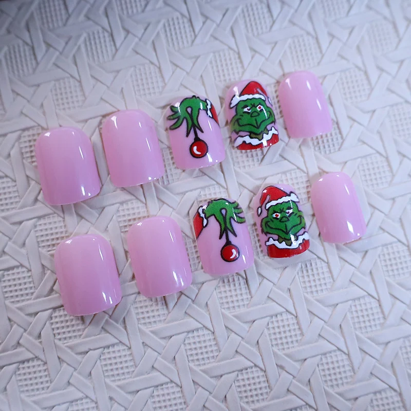 Holiday Grinch Nail Art Design Stornfield