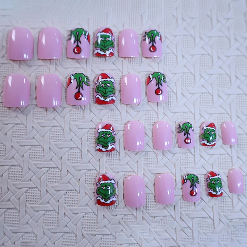 Holiday Grinch Nail Art Design Stornfield