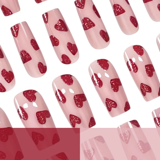 Heart-Themed Nail Art Stornfield