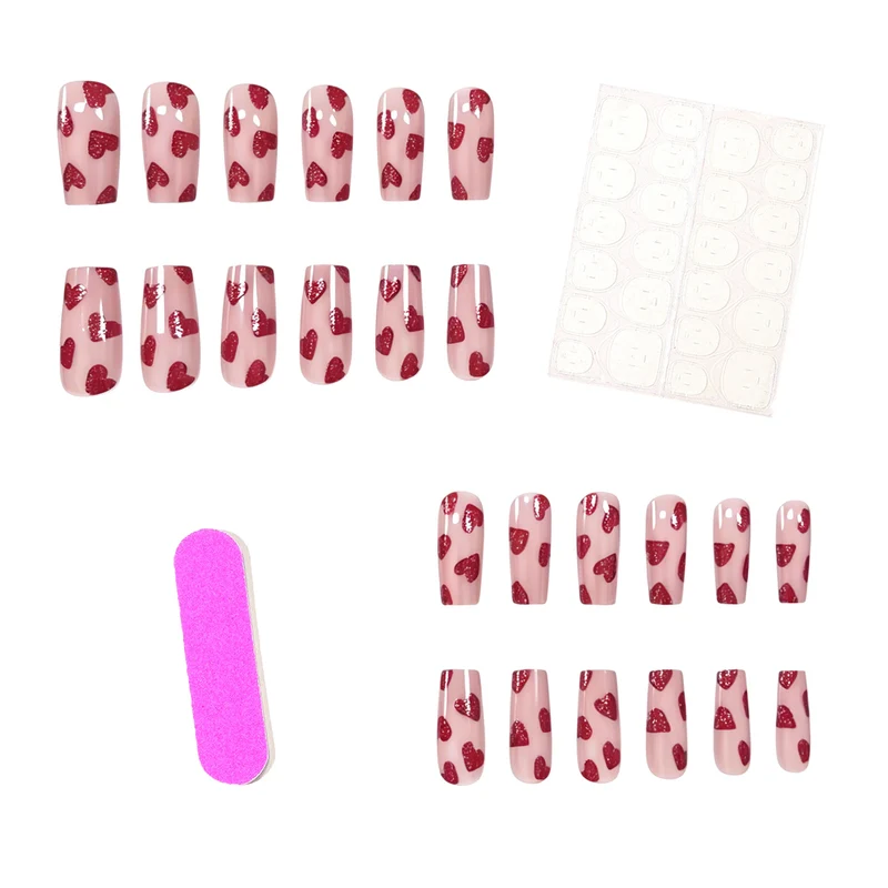 Heart-Themed Nail Art Stornfield