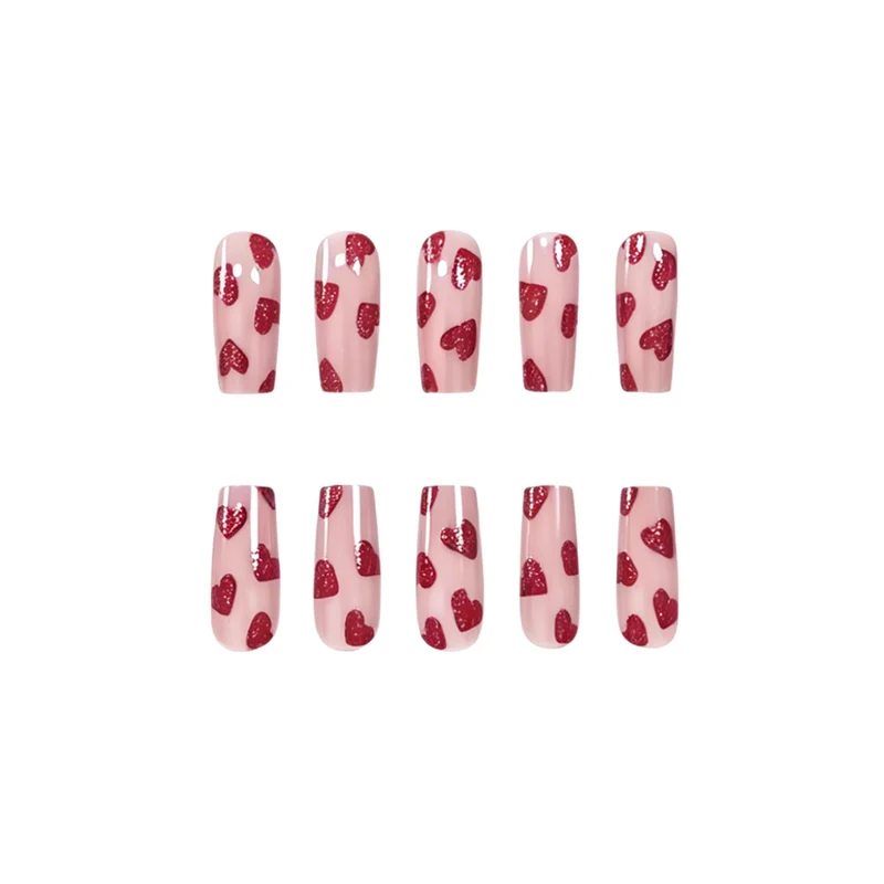 Heart-Themed Nail Art Stornfield
