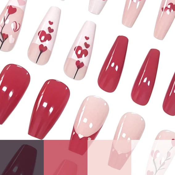 Heart-Themed Nail Art Stornfield