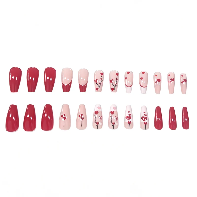 Heart-Themed Nail Art Stornfield