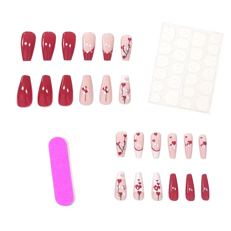 Heart-Themed Nail Art Stornfield