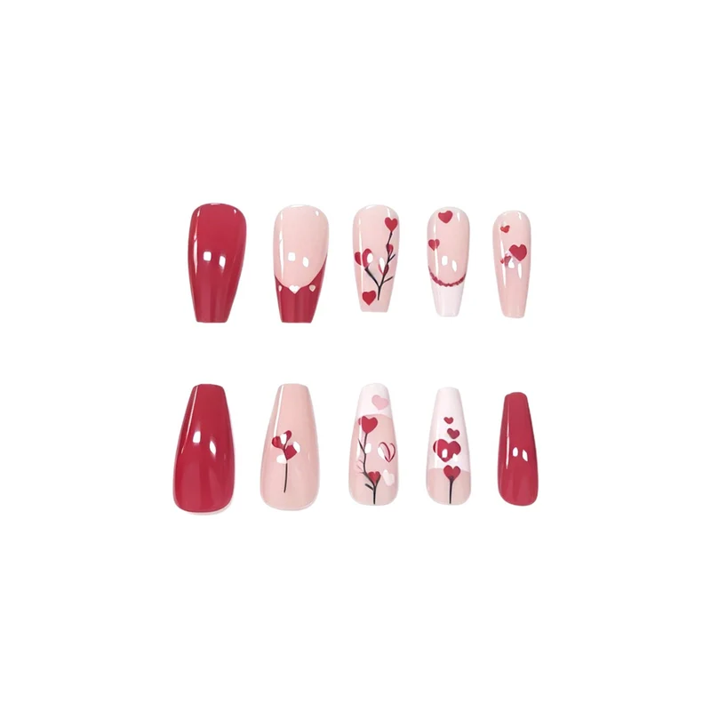 Heart-Themed Nail Art Stornfield