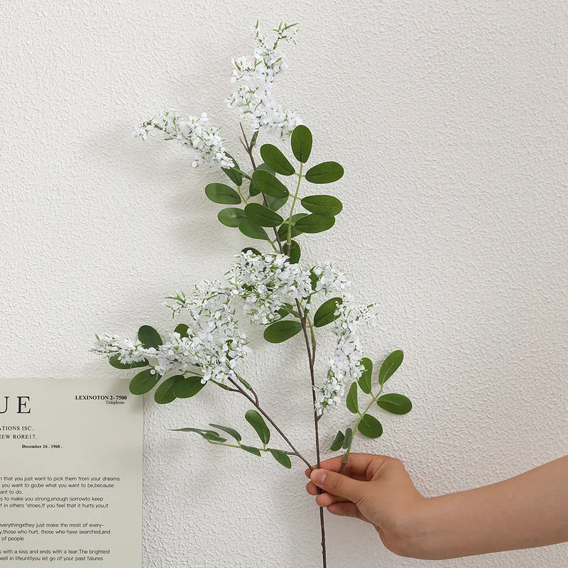 Künstlicher Blütenzweig mit lebendigen lila Blüten Karnz