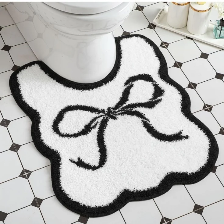 Cat-Themed Bath Mat