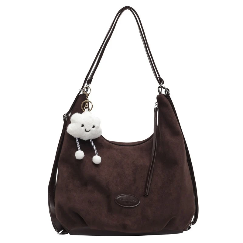 Soft Suede Slouchy Shoulder Bag