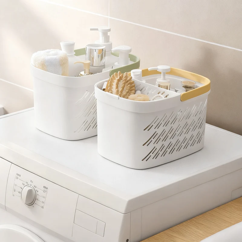 Bathroom storage basket made of PP