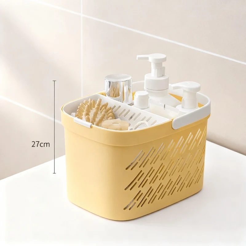 Bathroom storage basket made of PP