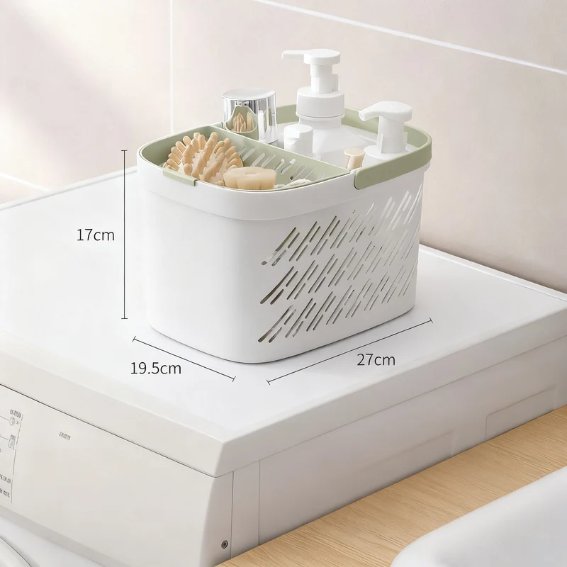 Bathroom storage basket made of PP