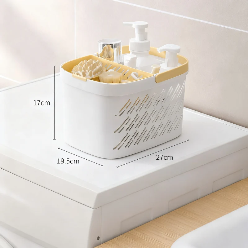 Bathroom storage basket made of PP