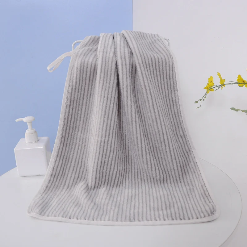 Bath towel and hand towel made of coral fleece