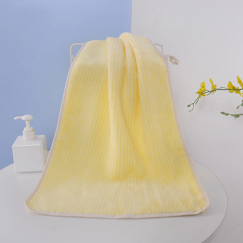 Bath towel and hand towel made of coral fleece