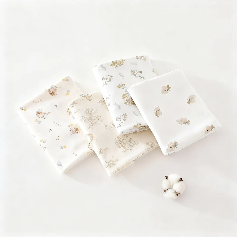 Baby changing cloth made of cotton, 90×90 cm