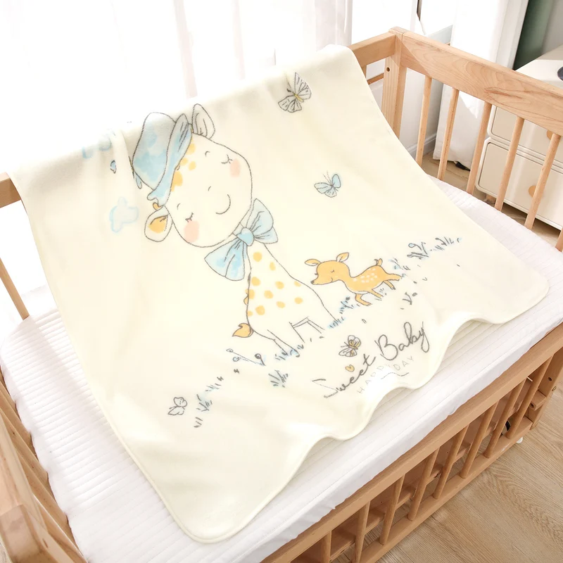Baby blanket made of coral fleece, 80×80 cm