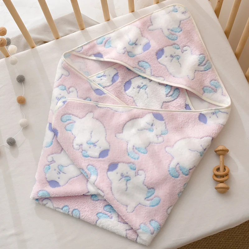 Baby blanket made of coral fleece, 80×80 cm