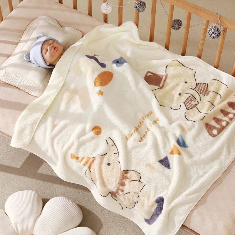 Baby blanket made of coral fleece, 80×80 cm