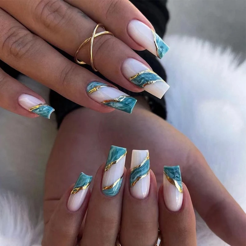 Artistic Acrylic Nail Art Extensions Stornfield
