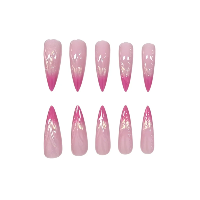 Artistic Accented Stiletto Nail Enhancements Stornfield