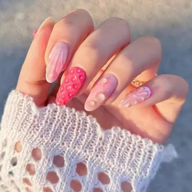 Artistic 3D Nail Art Enhancements Stornfield