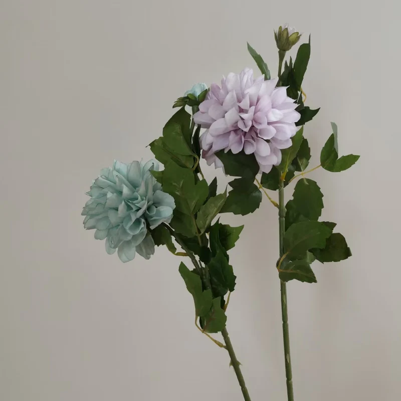 Realistische Dahlienblumenstängel