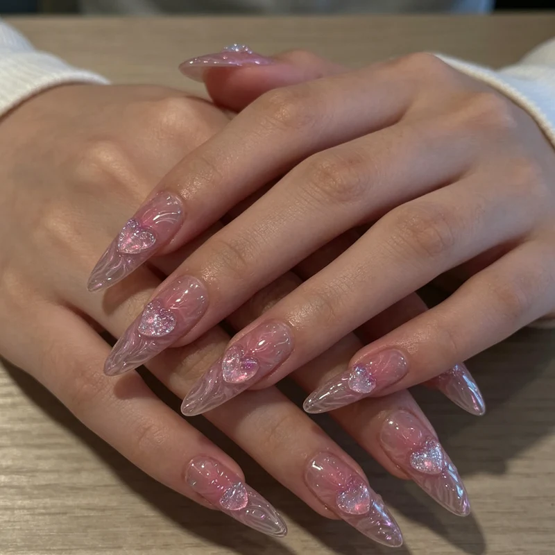 Artistic 3D Floral Nail Enhancements Stornfield